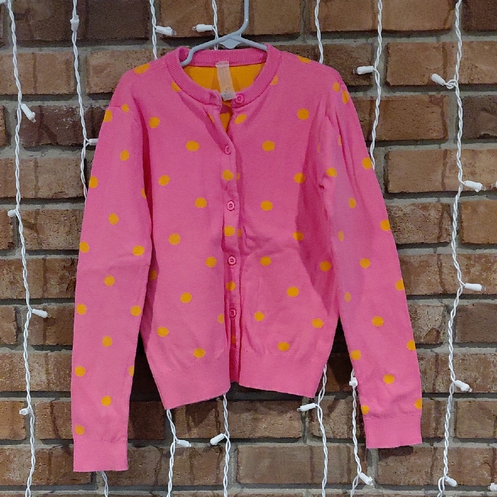 Primary Pink and Yellow Knit Sweater
